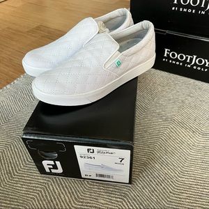 Footjoy womens retro slip ons